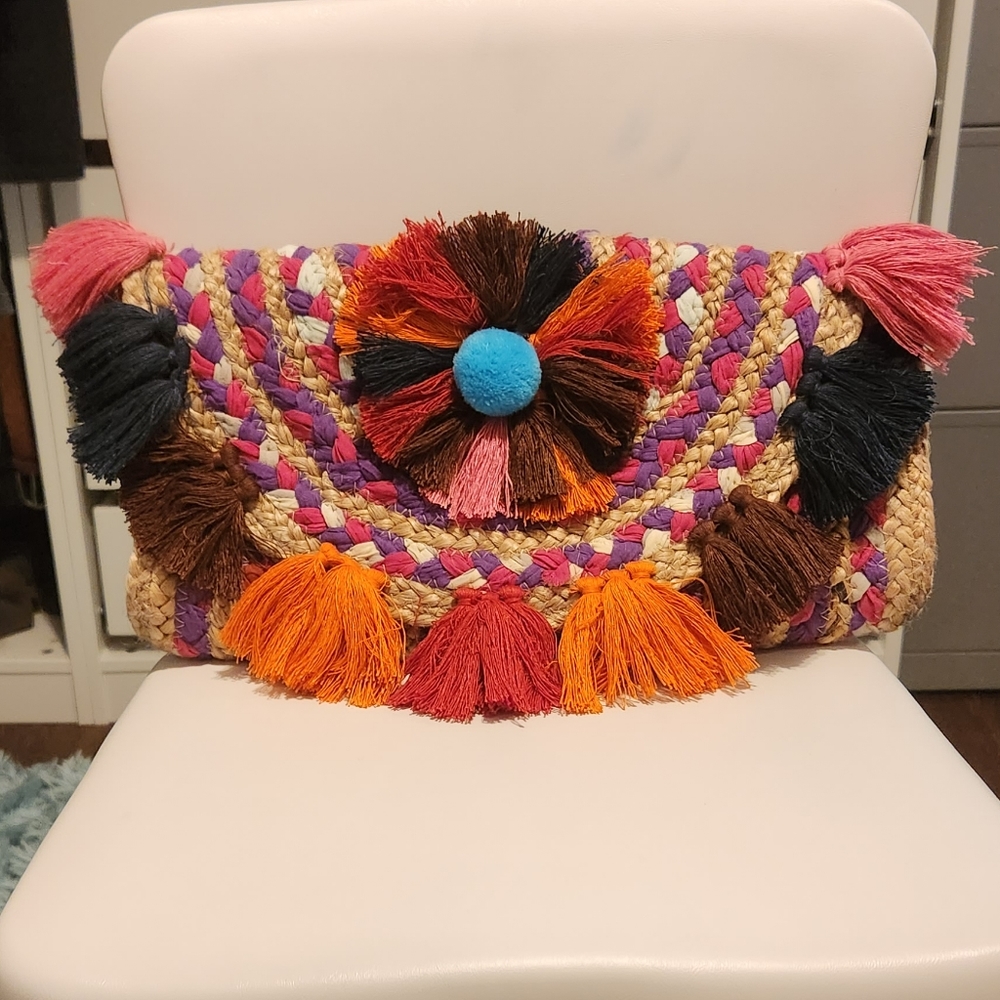 Rosalina crossbody straw bag